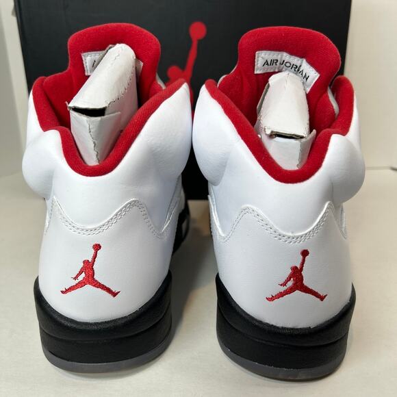 Air Jordan 5 Retro Fire Red Silver Tongue Men’s 9.5 (2012) – Style 136027-100 - Picture 8 of 16